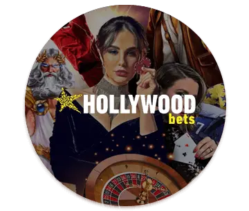 HollywoodBets Casino round logo