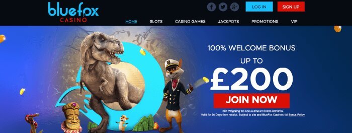 Bluefox Casino in October 2017