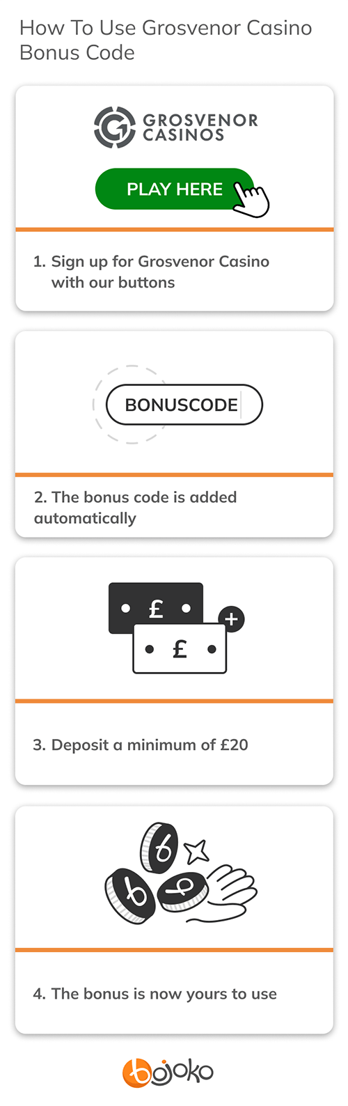 How To Use Grosvenor Casino bonus code