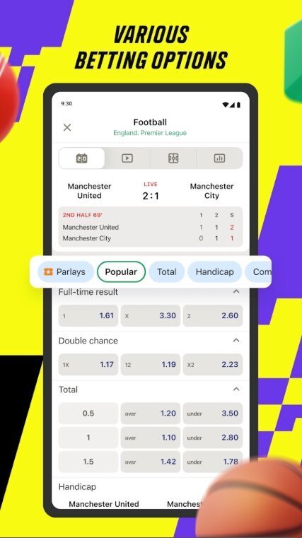 Parimatch app betting options