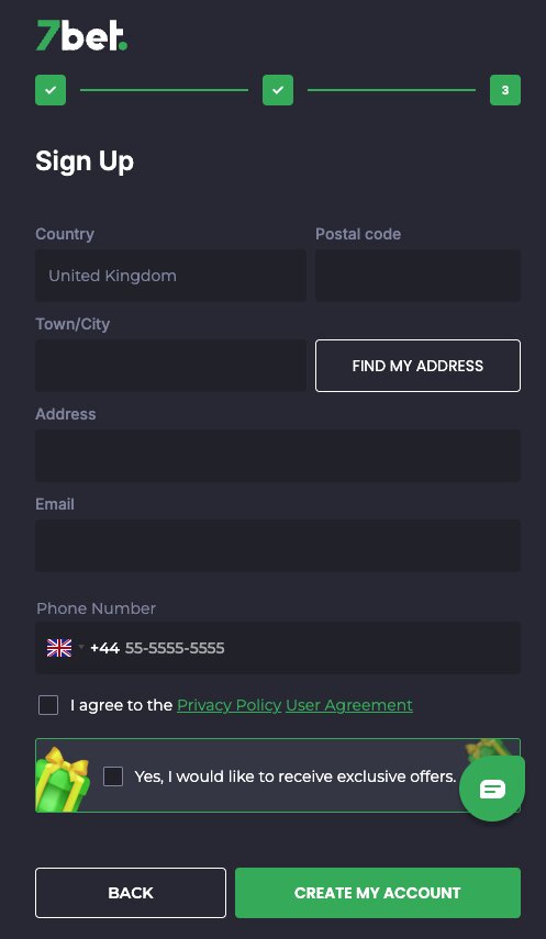 Fill in your personal details