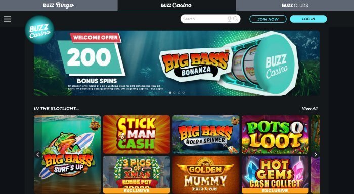 Buzz Casino in December 2025