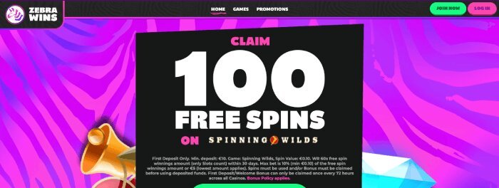 Zebra Wins casino in May 2022