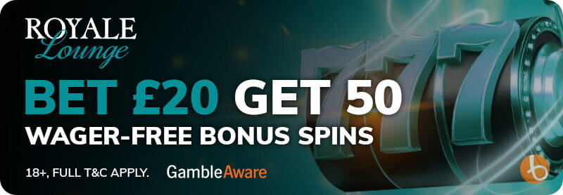 Casino bonus banner for Royale Lounge