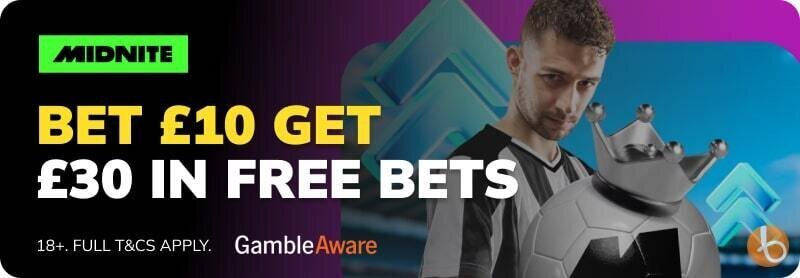 Midnite bet 10 get 30 offer