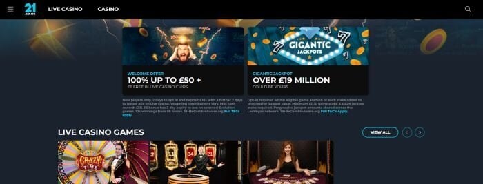 21.co.uk in May 2024