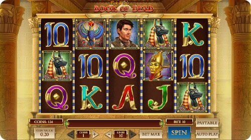 Book of Dead online slot screenshot