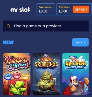 Mr Slot games