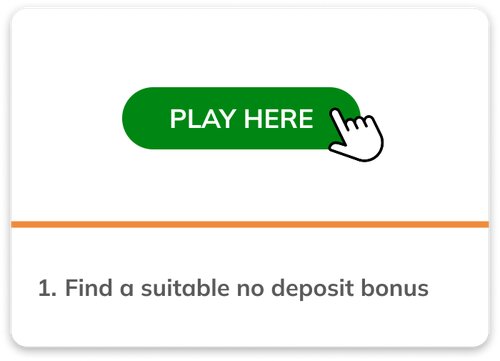 How to claim online casino no deposit bonus step 1