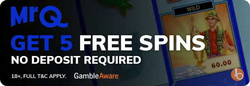 MrQ Casino's no deposit bonus offer