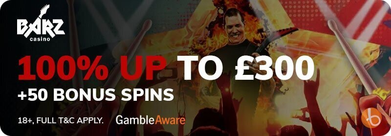 Barz Casino welcome bonus