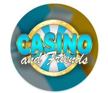 Casino and Friends casino logo rounded