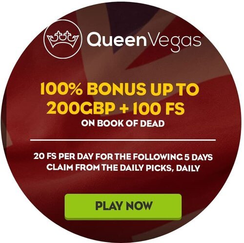 Queen Vegas bonus offer highlighted