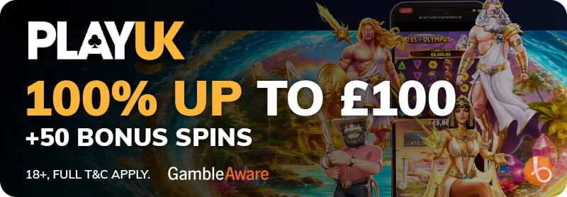 PlayUK new player bonus