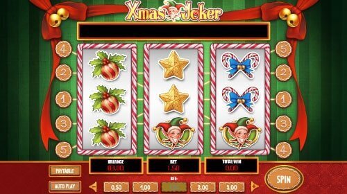 Screenshot of Xmas Joker online slot