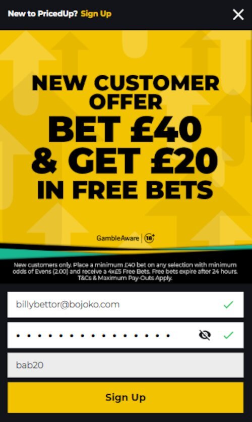 Create an account and use code bab20 when login