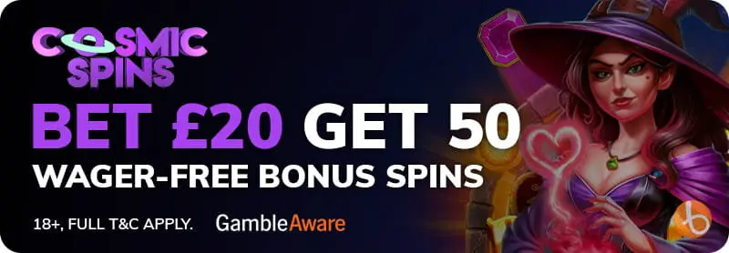 Cosmic Spins welcome offer