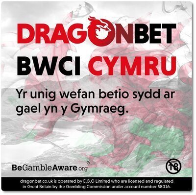 DragonBet is the world's only bookmaker offering betting in Welsh