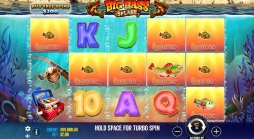 An image of that shows what Big Bass Splash slot looks like