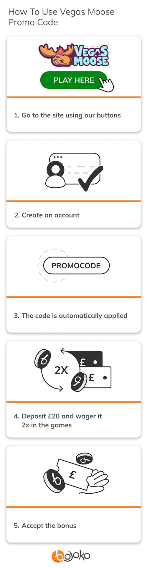 How to use Vegas Moose promo code