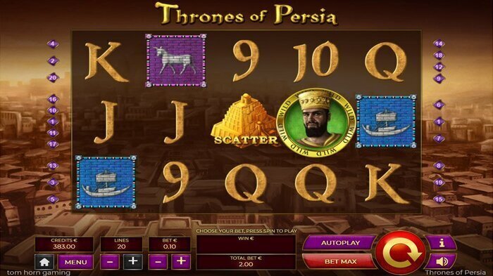 Thrones of Persia slot by Tom Horn Gaming