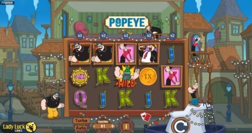 Popeye the Sailor Man slot by Lady Luck Games