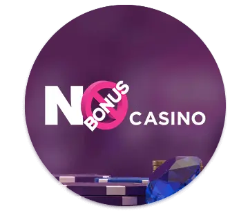 Round logo of No Bonus Casino