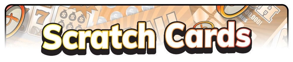 Scratch cards banner with Bojoko theme