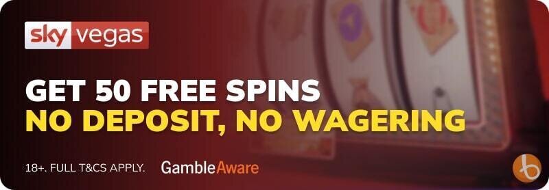 Sky Vegas welcome bonus banner