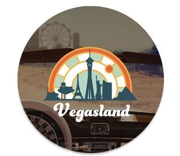 Vegasland casino logo circle