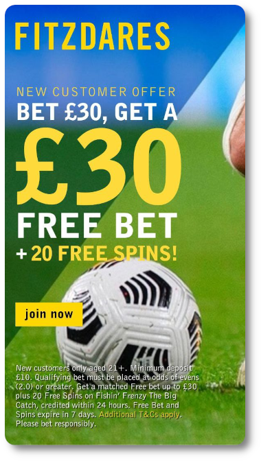 Fitzdares free bet offer