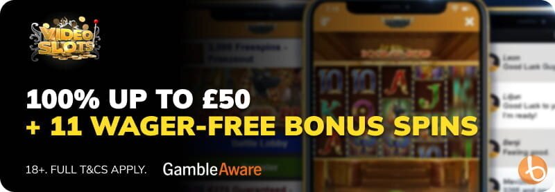 Bonus banner for Videoslots