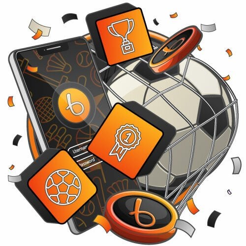 An illustration of sports betting apps