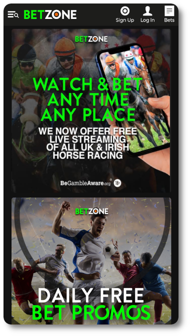 Betzone offers live stream broadcasts