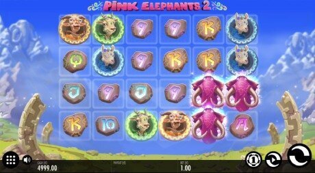 Pink Elephants 2 slot game by Thunderkick