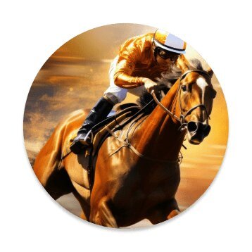 Horse racing live streaming illustration