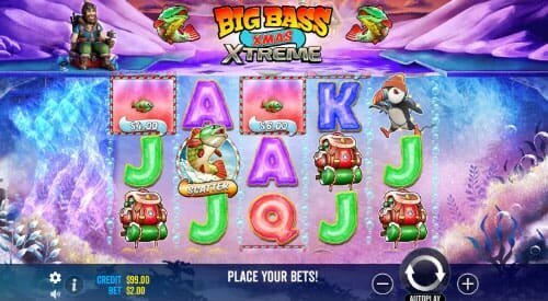 Screenshot of Big Bass Xmas Xtreme online slot