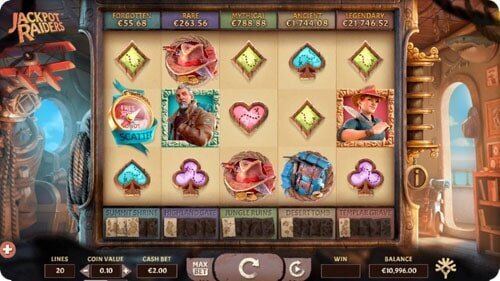 Jackpot Raiders slot screenshot