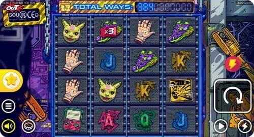 Screenshot of Outsourced online slot