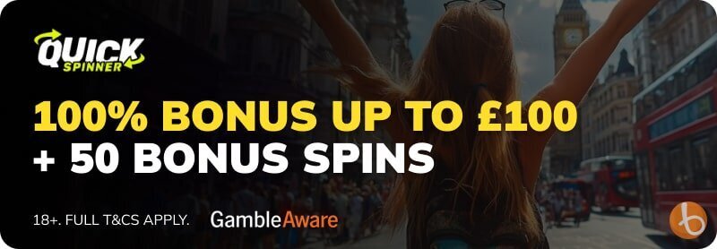 QuickSpinner welcome bonus