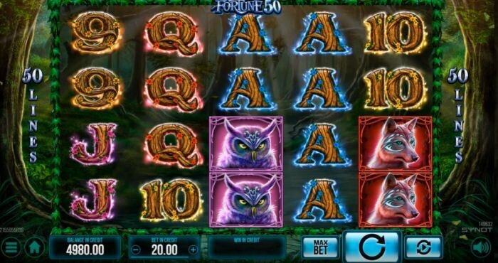 Moonlight Fortune 50 slot by Synot Games