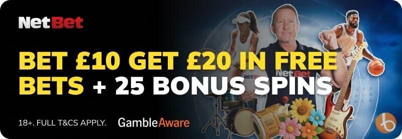 Netbet free bet banner